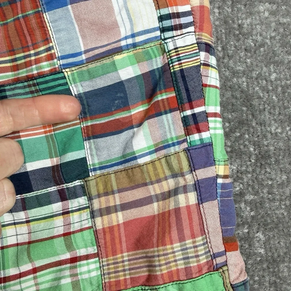 Polo‎ Ralph Lauren Shorts Men's 36 Patchwork Chino Madras Preppy Beach Coastal